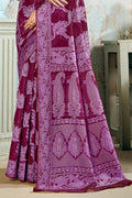 purple saree