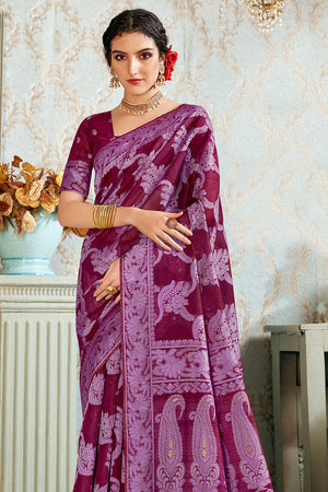 cotton silk saree