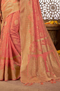 Cotton Silk Saree Peach Cotton Silk Saree saree online