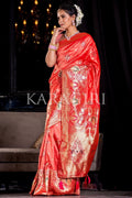 Banarasi Saree Crimson Red Banarasi Saree saree online