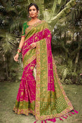 Designer Banarasi Saree Hibiscus Purple Designer Banarasi Saree saree online