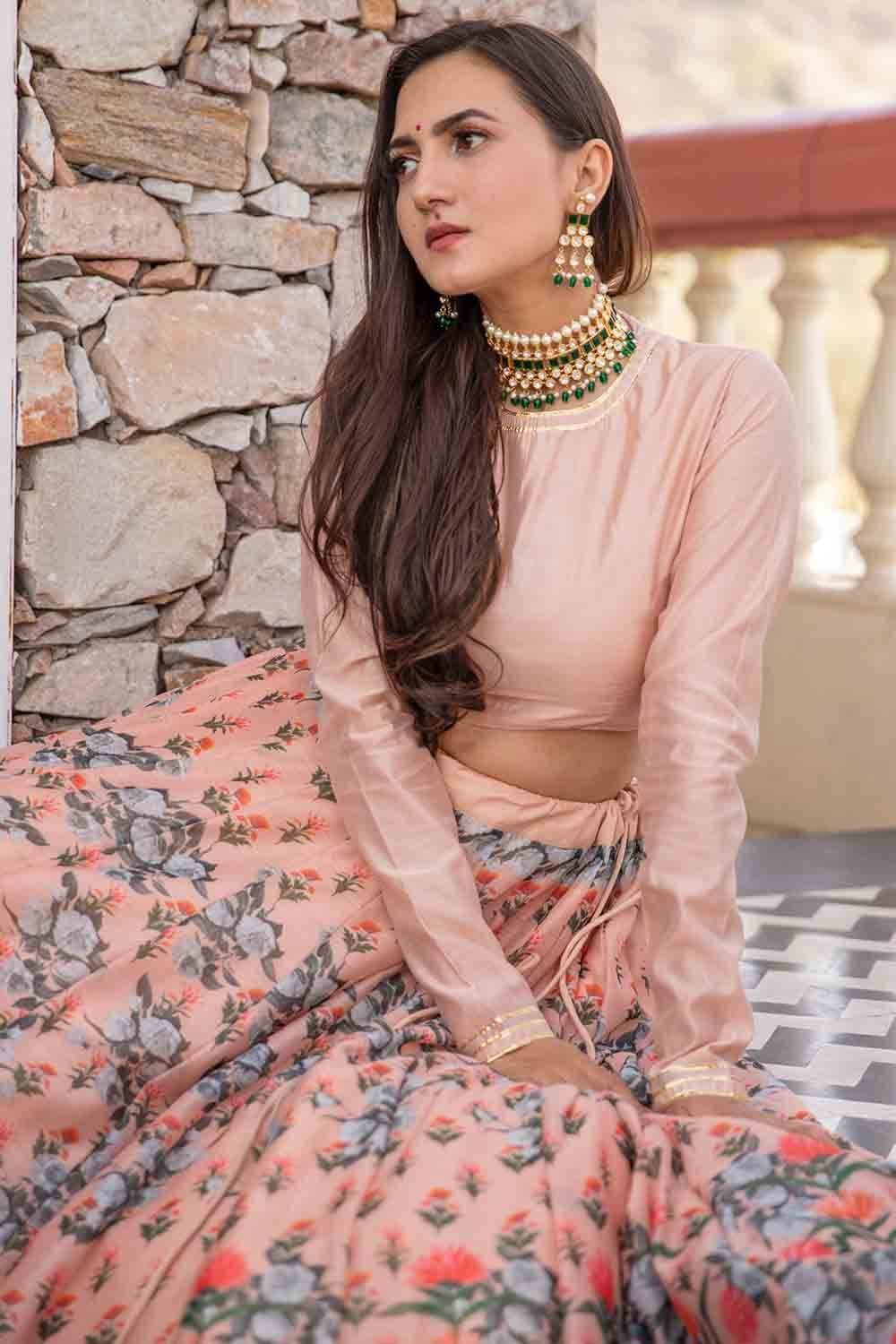 Breathtaking Off-White Sabyasachi Floral Printed Organza Sil