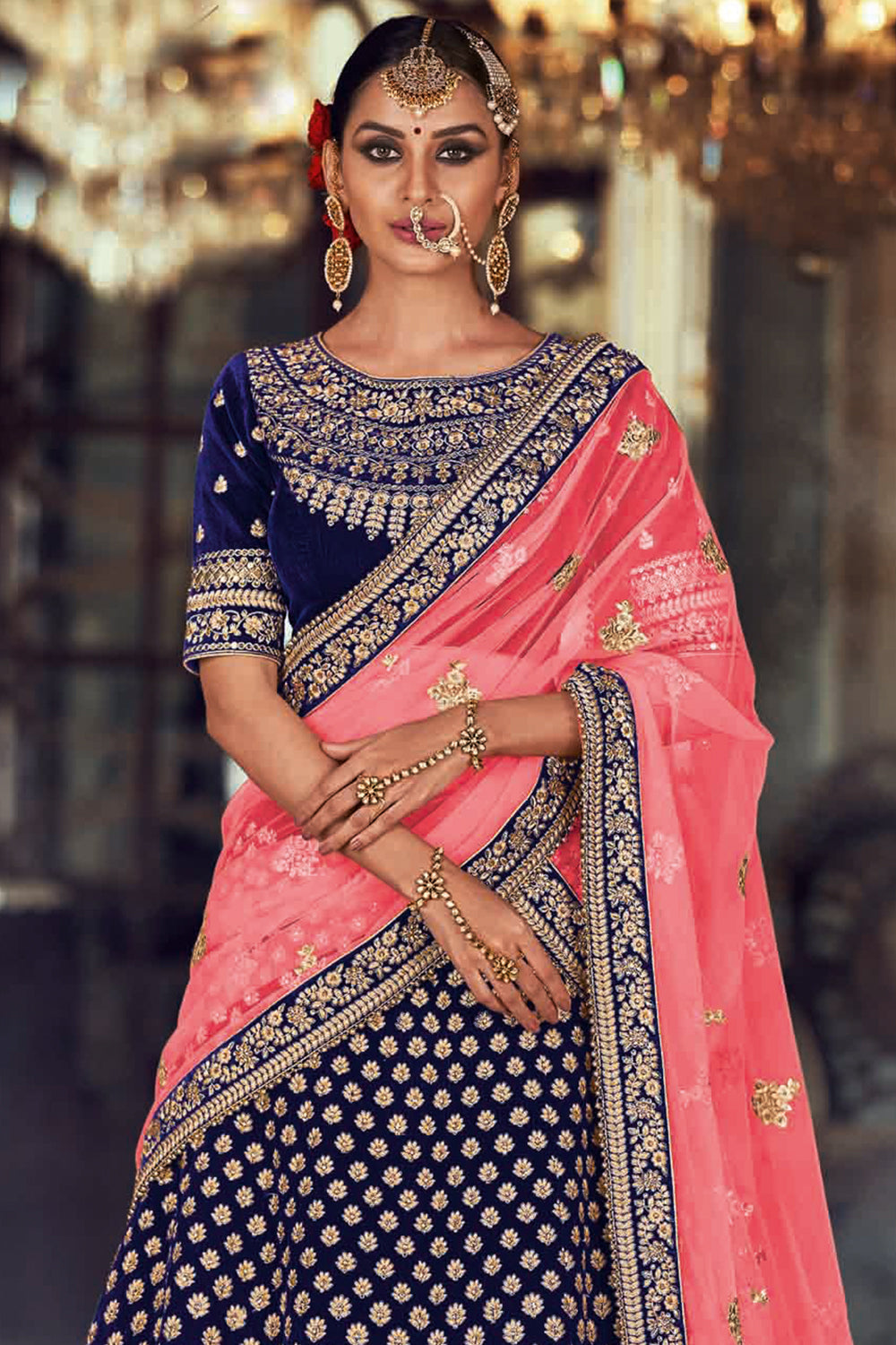 Latest Indian Bridal Lehenga Choli Wedding Dress for Mehndi – Nameera by  Farooq