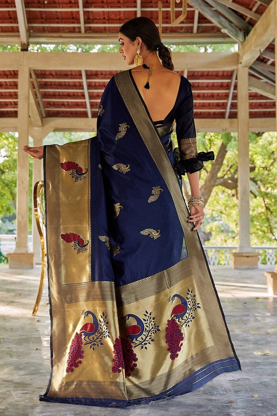 Designer Saree Admiral Blue Designer Saree saree online