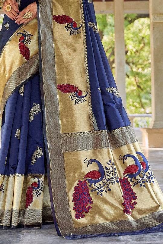 Designer Saree Admiral Blue Designer Saree saree online