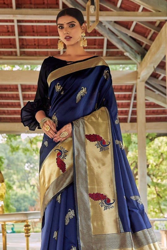 Designer Saree Admiral Blue Designer Saree saree online
