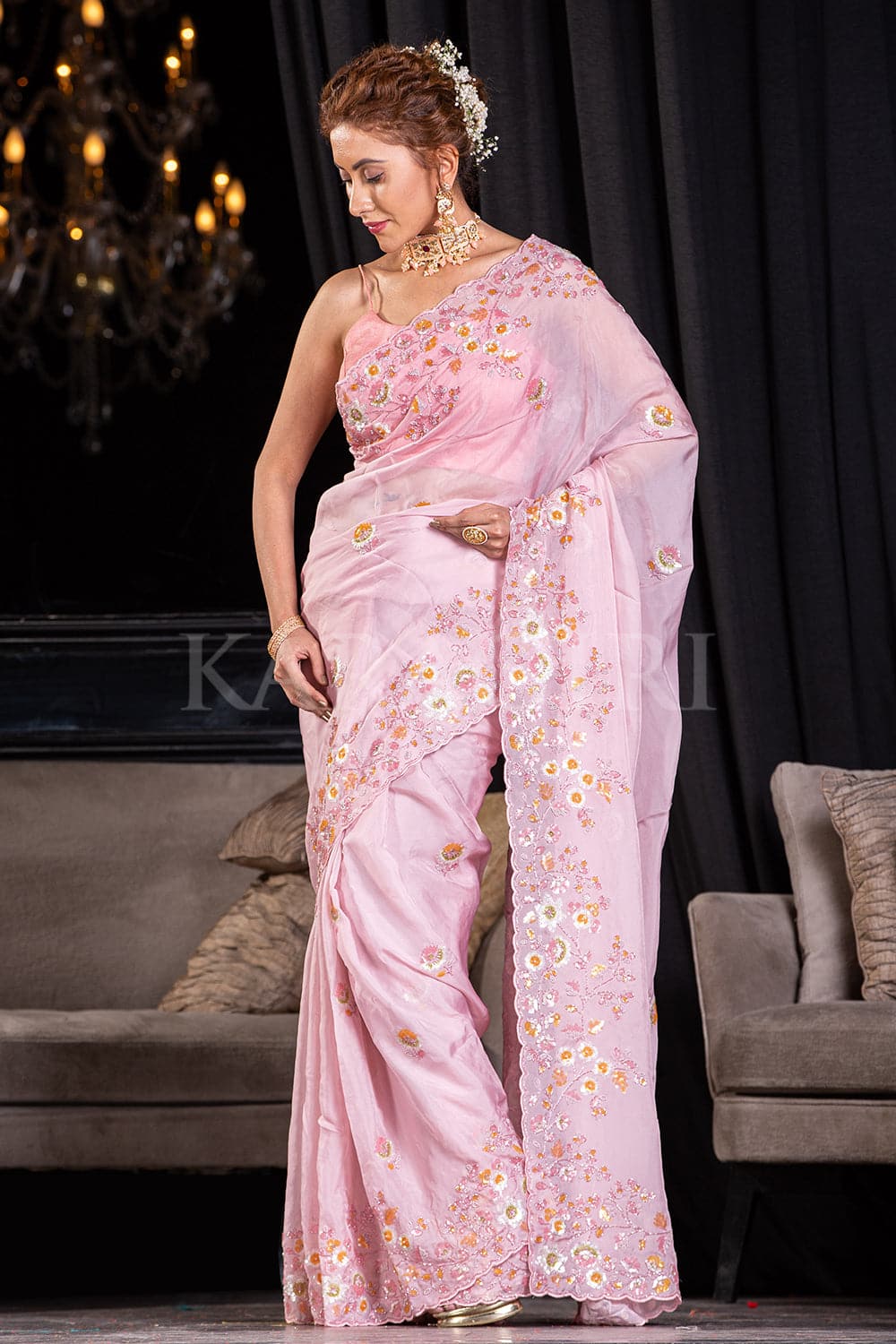designer sarees simple