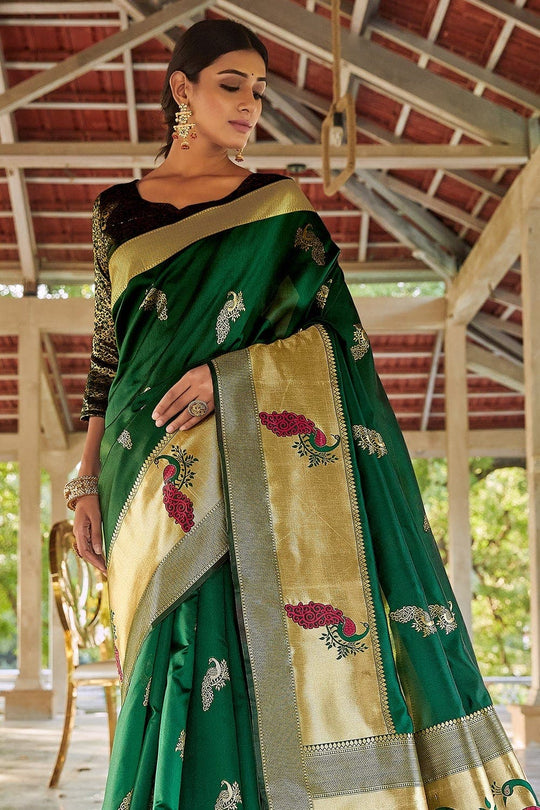 Designer Saree Dark Green Designer Saree saree online