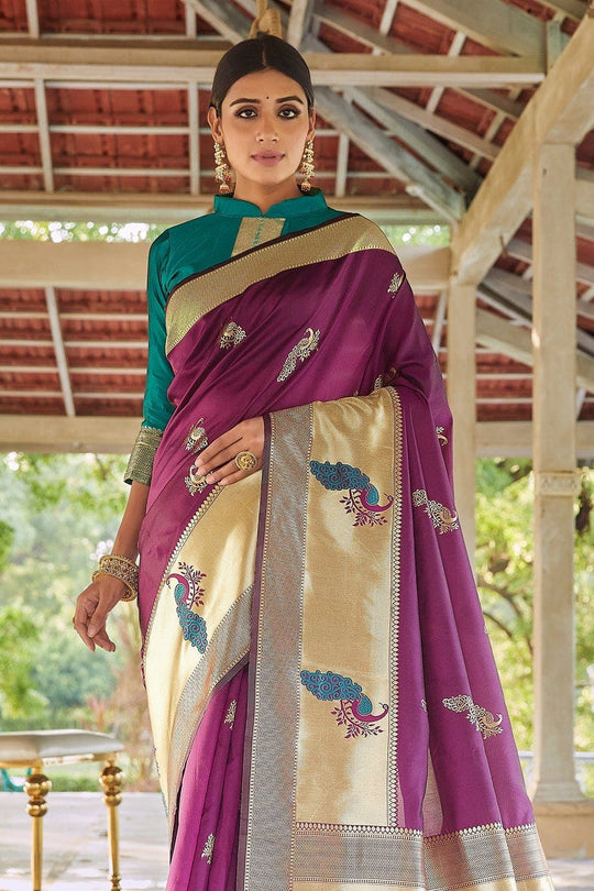 Designer Saree Dark Violet Designer Saree saree online