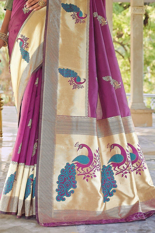 Designer Saree Dark Violet Designer Saree saree online