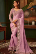 South Silk Saree Lavender Purple Woven South Silk Saree saree online