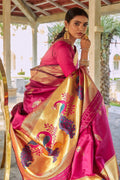 Designer Saree Magenta Pink Designer Saree saree online