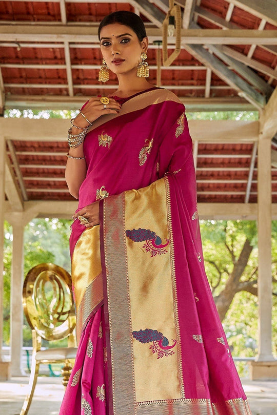 Designer Saree Magenta Pink Designer Saree saree online