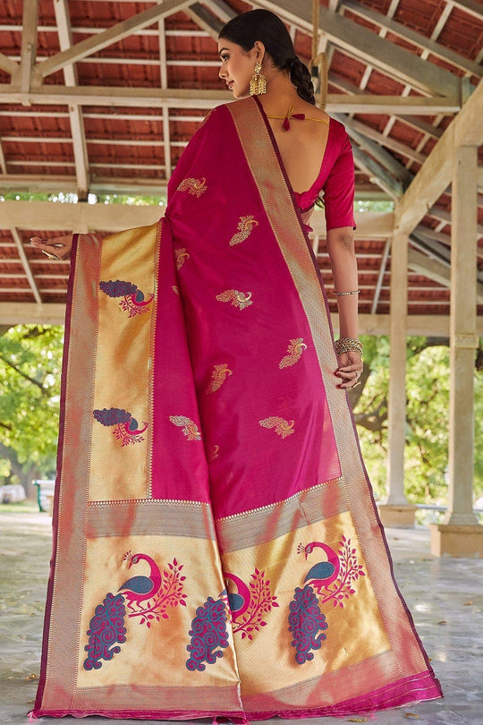 Designer Saree Magenta Pink Designer Saree saree online