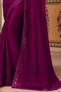 Designer Saree Mulberry Purple Designer Saree saree online