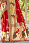 Designer Saree Scarlet Red Designer Saree saree online