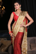 Digital Print Saree Berry Red Digital Print Saree saree online