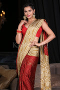 Digital Print Saree Berry Red Digital Print Saree saree online