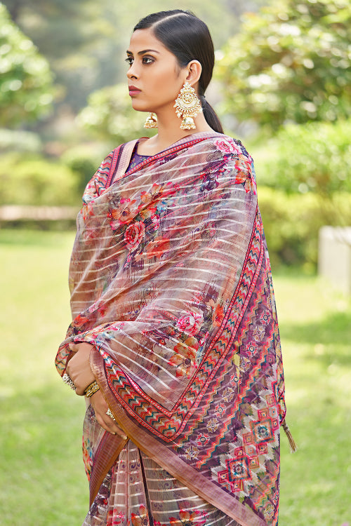 digital print saree
