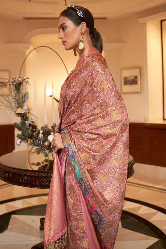 Digital Print Saree Bright Pink Digital Printed Saree saree online