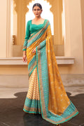 Digital Print Saree Bright Yellow Digital Printed Saree saree online