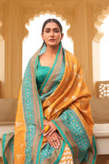 Digital Print Saree Bright Yellow Digital Printed Saree saree online