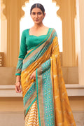 Digital Print Saree Bright Yellow Digital Printed Saree saree online