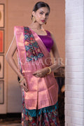 Digital Print Saree Brink Pink Digital Print Saree saree online