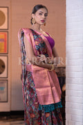 Digital Print Saree Brink Pink Digital Print Saree saree online