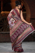 Digital Print Saree Brown Digital Printed Saree saree online