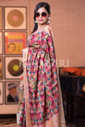 Digital Print Saree Burgundy Red Digital Print Saree saree online