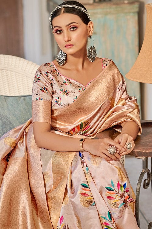 silk saree blouse design