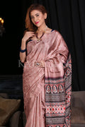 Digital Print Saree Chesnut Brown Digital Print Saree saree online