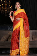 Digital Print Saree Cinnamon Brown Digital Print Saree saree online