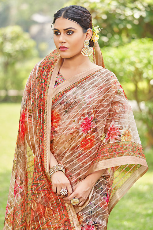 digital print saree