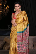 Digital Print Saree Dandelion Yellow Digital Print Saree saree online