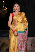 Digital Print Saree Dandelion Yellow Digital Print Saree saree online