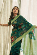 digital print silk saree