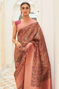Digital Print Saree Flamingo Pink Digital Print Saree saree online