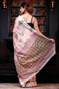 digital print floral saree