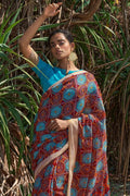 Digital Print Saree Garnet Maroon Digital Print Saree saree online