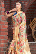 Digital Print Saree Golden Yellow Digital Print Saree saree online
