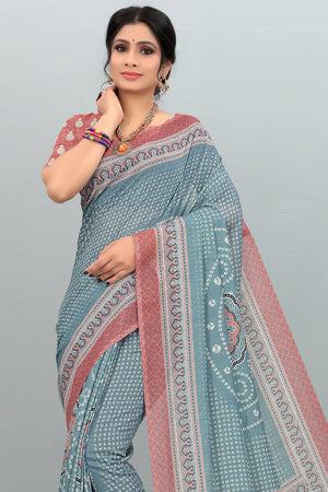 digital print saree