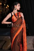 Digital Print Saree Jet Black Digital Print Saree saree online