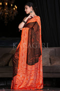 Digital Print Saree Jet Black Digital Print Saree saree online