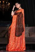 Digital Print Saree Jet Black Digital Print Saree saree online