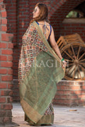 Digital Print Saree Juniper Green Digital Print Saree saree online
