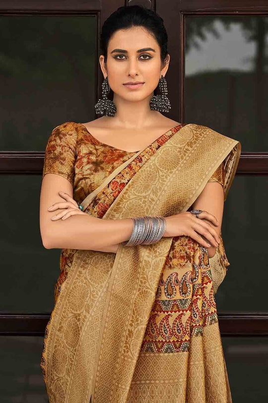 digital print saree blouse designs