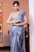 Digital Print Saree Light Blue Kantha Digital Print Saree saree online