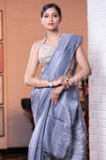 Digital Print Saree Light Blue Kantha Digital Print Saree saree online